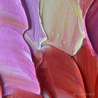 BUYARTVIEW Chroma Wave – Textured Abstract Rainbow Oil Painting - image 5
