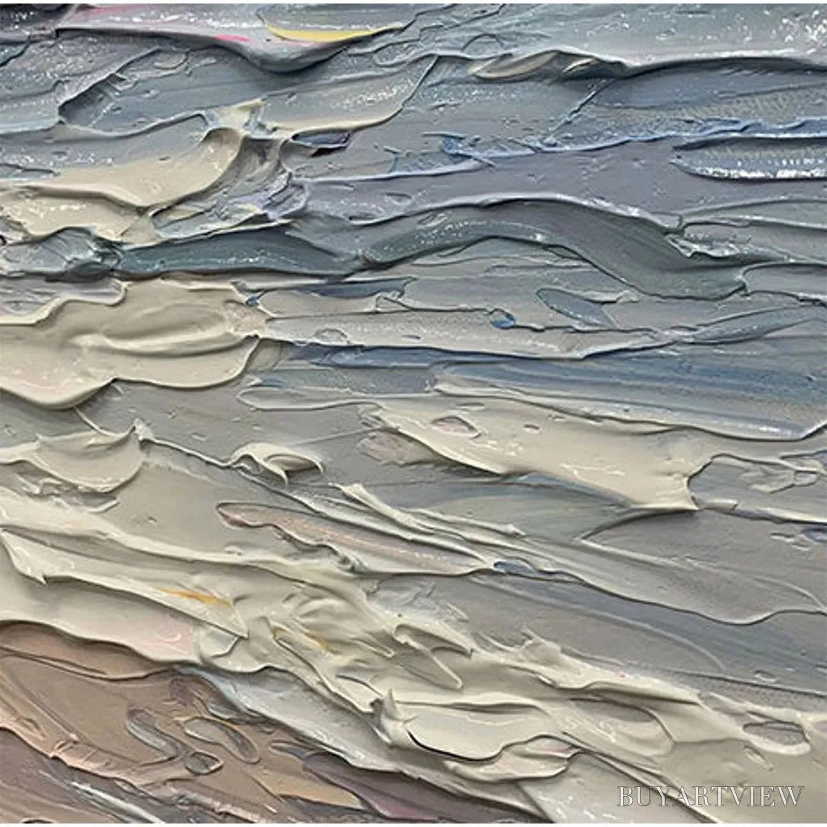 BUYARTVIEW Serene Seascape – Vertical Ocean Painting - image 3