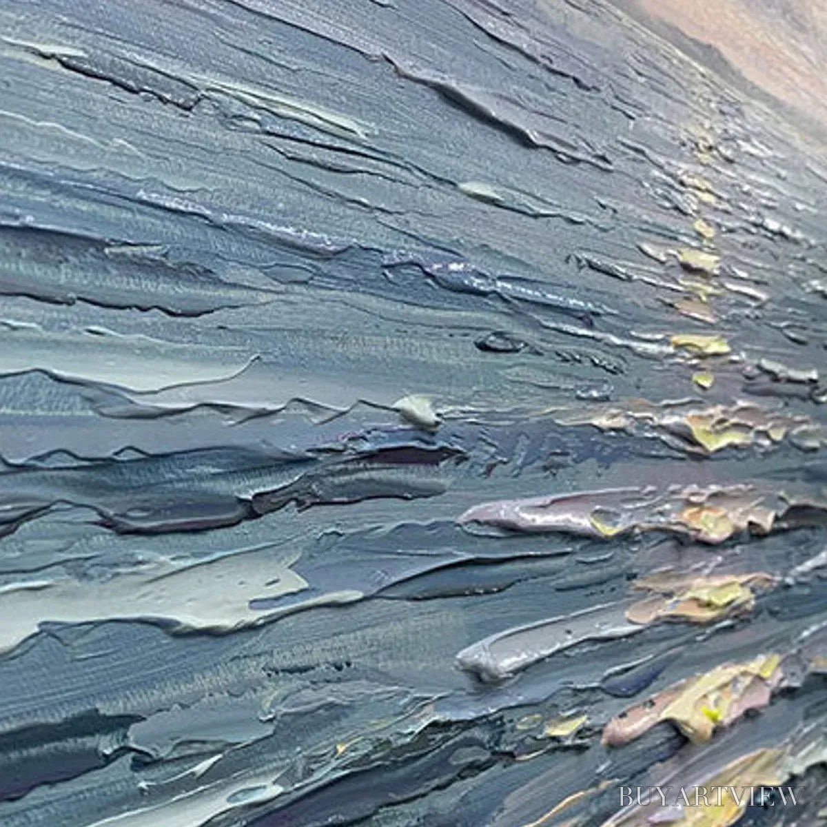 BUYARTVIEW Serene Seascape – Vertical Ocean Painting - image 5