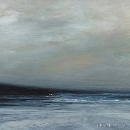 BUYARTVIEW Twilight Coast – Panoramic Coastal Landscape Painting, Horizontal - image 6