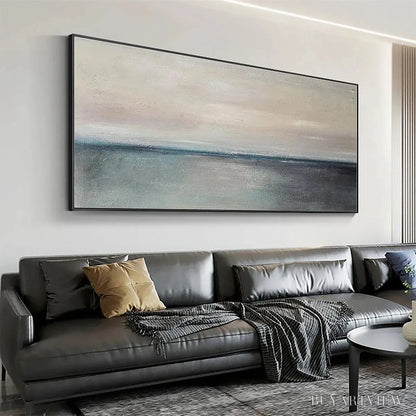 BUYARTVIEW Serene Horizon – Panoramic Seascape Painting, Horizontal - image 3