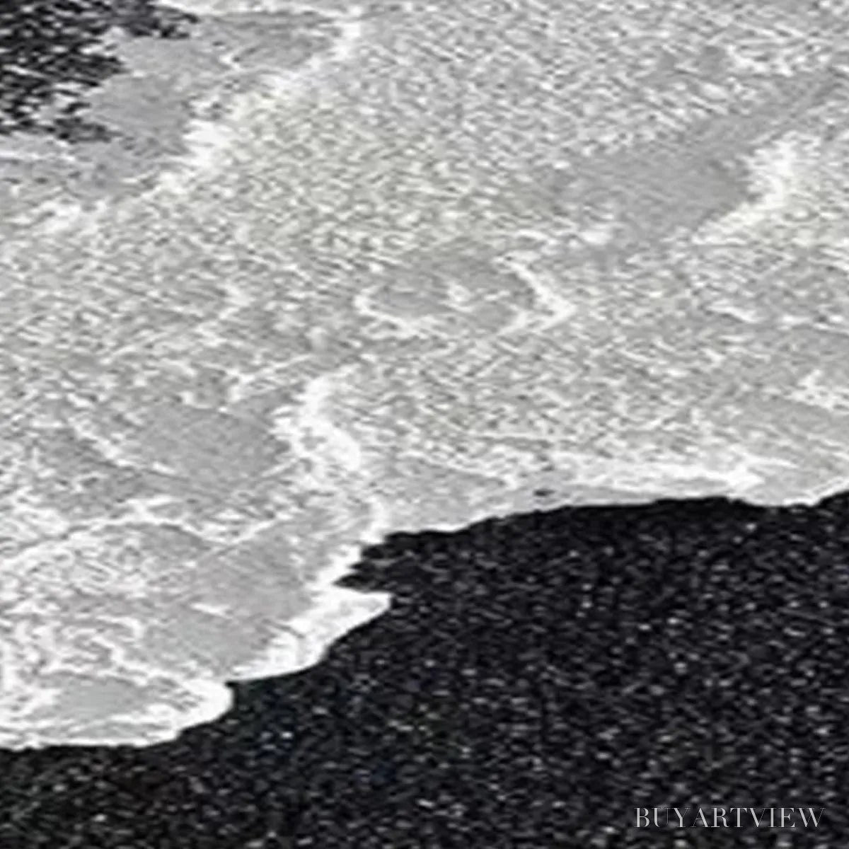 BUYARTVIEW Black & White Ocean Triptych – Abstract Ocean Painting Set of 3, Vertical - image 4