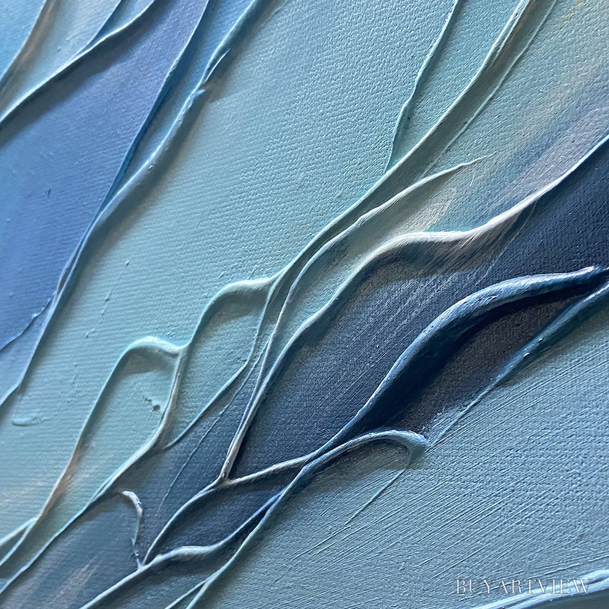 BUYARTVIEW Cresting Wave – Textured Seascape Painting - image 6