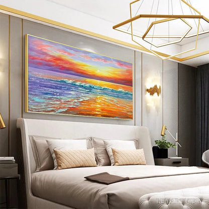 BUYARTVIEW Tropical Sunset Beach – Vibrant Coastal Painting - image 4