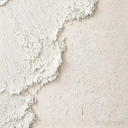 BUYARTVIEW White Crest – Textured White Abstract Seascape Impasto Painting - image 3