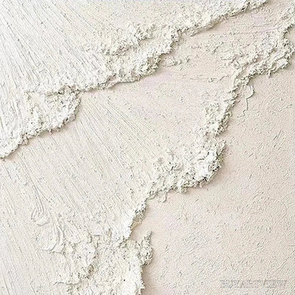 BUYARTVIEW White Crest – Textured White Abstract Seascape Impasto Painting - image 5
