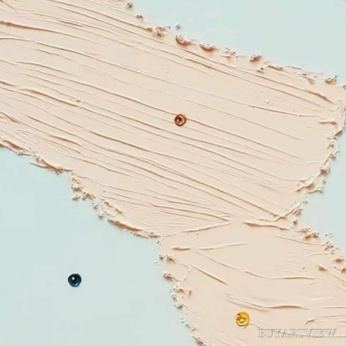 BUYARTVIEW Serendipity – Textured Minimalist Painting with Playful Impasto Details - image 5