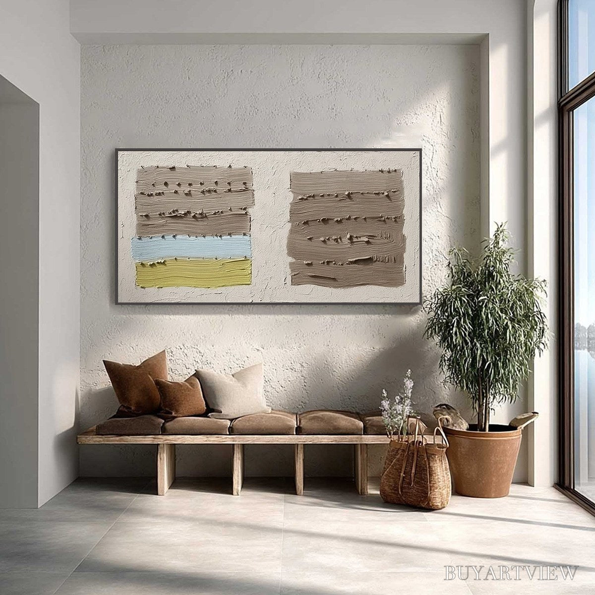 BUYARTVIEW Terra Firma – Textured Wabi Sabi Abstract Painting - image 2