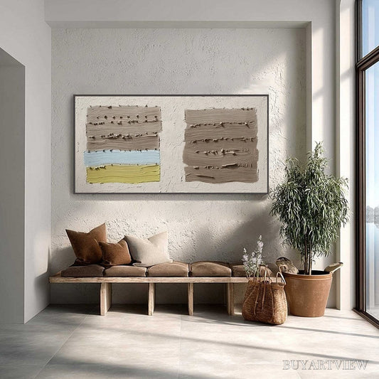 BUYARTVIEW Terra Firma – Textured Wabi Sabi Abstract Painting - image 2