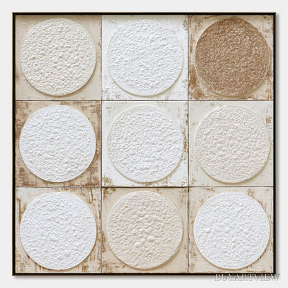 BUYARTVIEW Earthen Rhythm – Textured Wabi Sabi Abstract Painting for Minimalist Decor - image 1