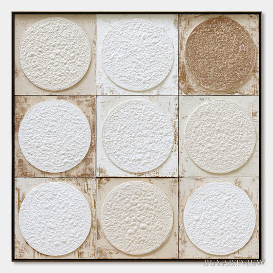 BUYARTVIEW Earthen Rhythm – Textured Wabi Sabi Abstract Painting for Minimalist Decor - image 1