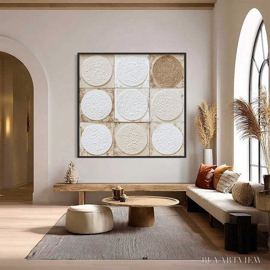 BUYARTVIEW Earthen Rhythm – Textured Wabi Sabi Abstract Painting for Minimalist Decor - image 2