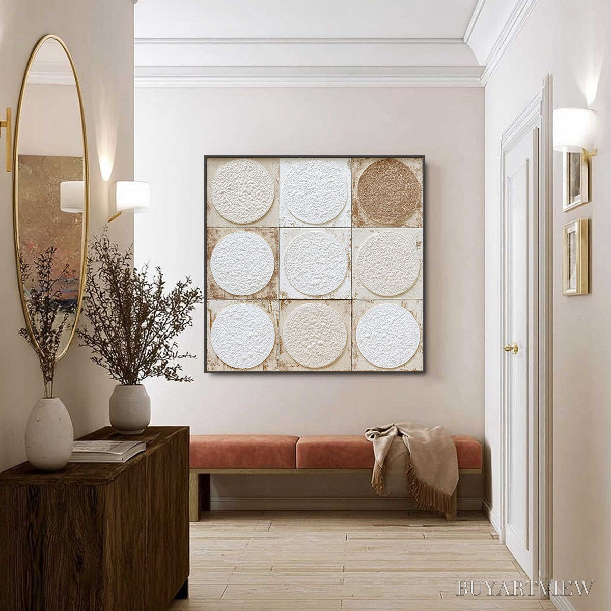 BUYARTVIEW Earthen Rhythm – Textured Wabi Sabi Abstract Painting for Minimalist Decor - image 6
