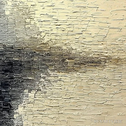 BUYARTVIEW Stonehaven – Large Square Wabi Sabi Textured Abstract Painting - image 3