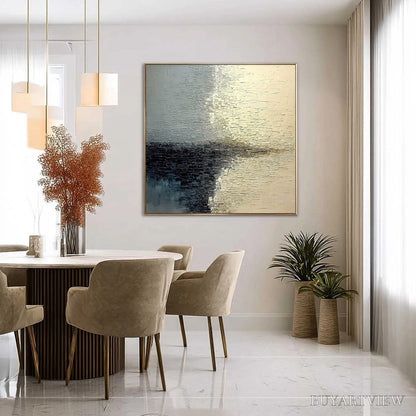 BUYARTVIEW Stonehaven – Large Square Wabi Sabi Textured Abstract Painting - image 4