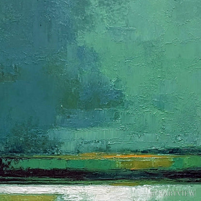 BUYARTVIEW Verdant Horizon – Textured Wabi Sabi Abstract Landscape Painting - image 5