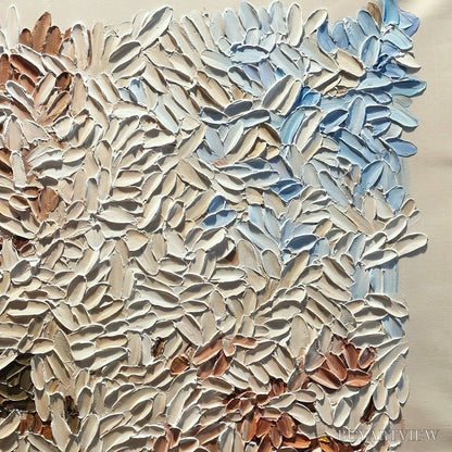 BUYARTVIEW Terra Mosaic – Textured Earth Tone Abstract Impasto Painting - image 3