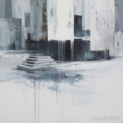 BUYARTVIEW Monolithic Echo – Minimalist Abstract Architectural Painting - image 5