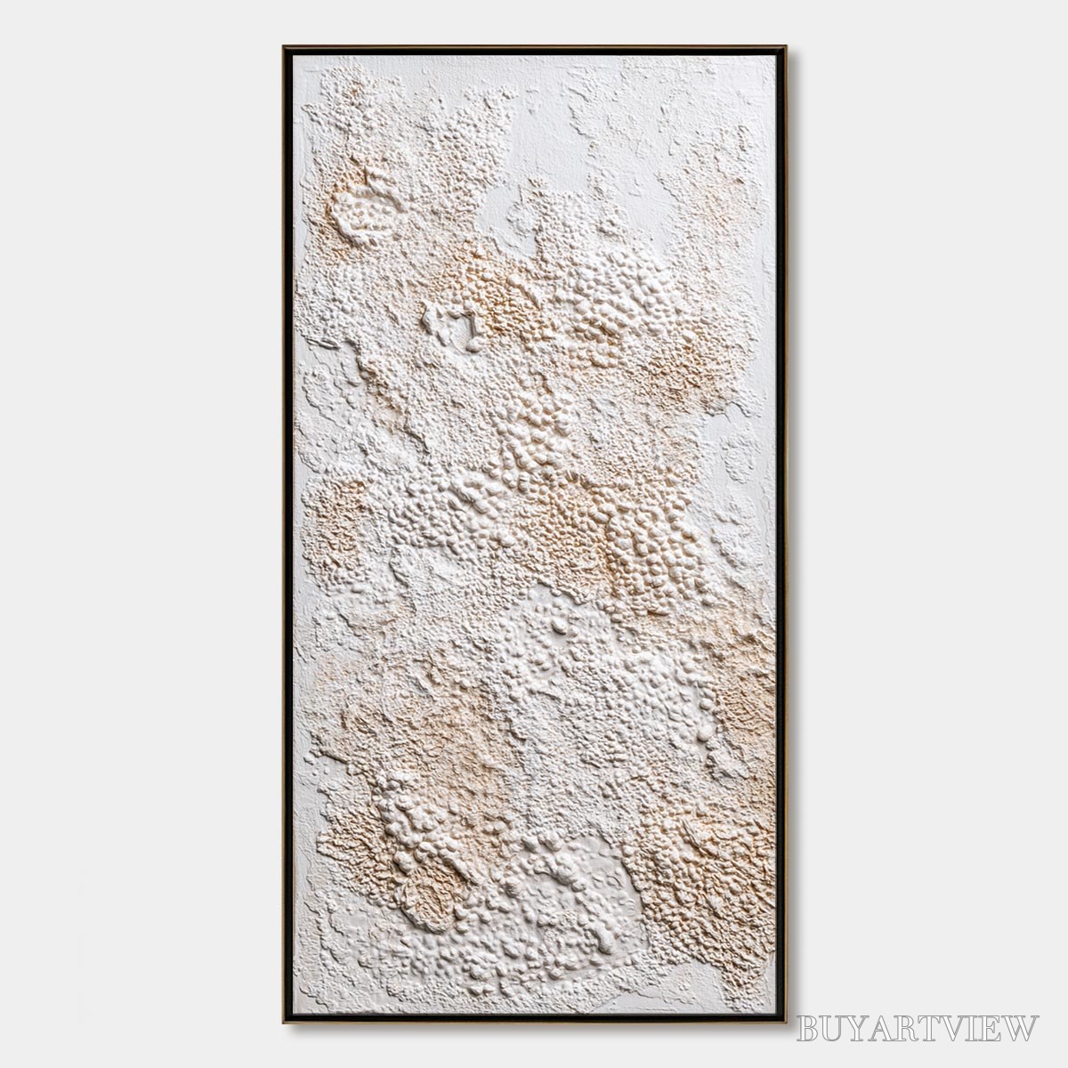 BUYARTVIEW Terra Veil – Wabi Sabi Textured Minimalist Abstract Painting - image 1