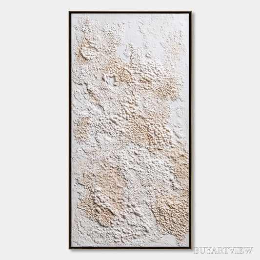 BUYARTVIEW Terra Veil – Wabi Sabi Textured Minimalist Abstract Painting - image 1
