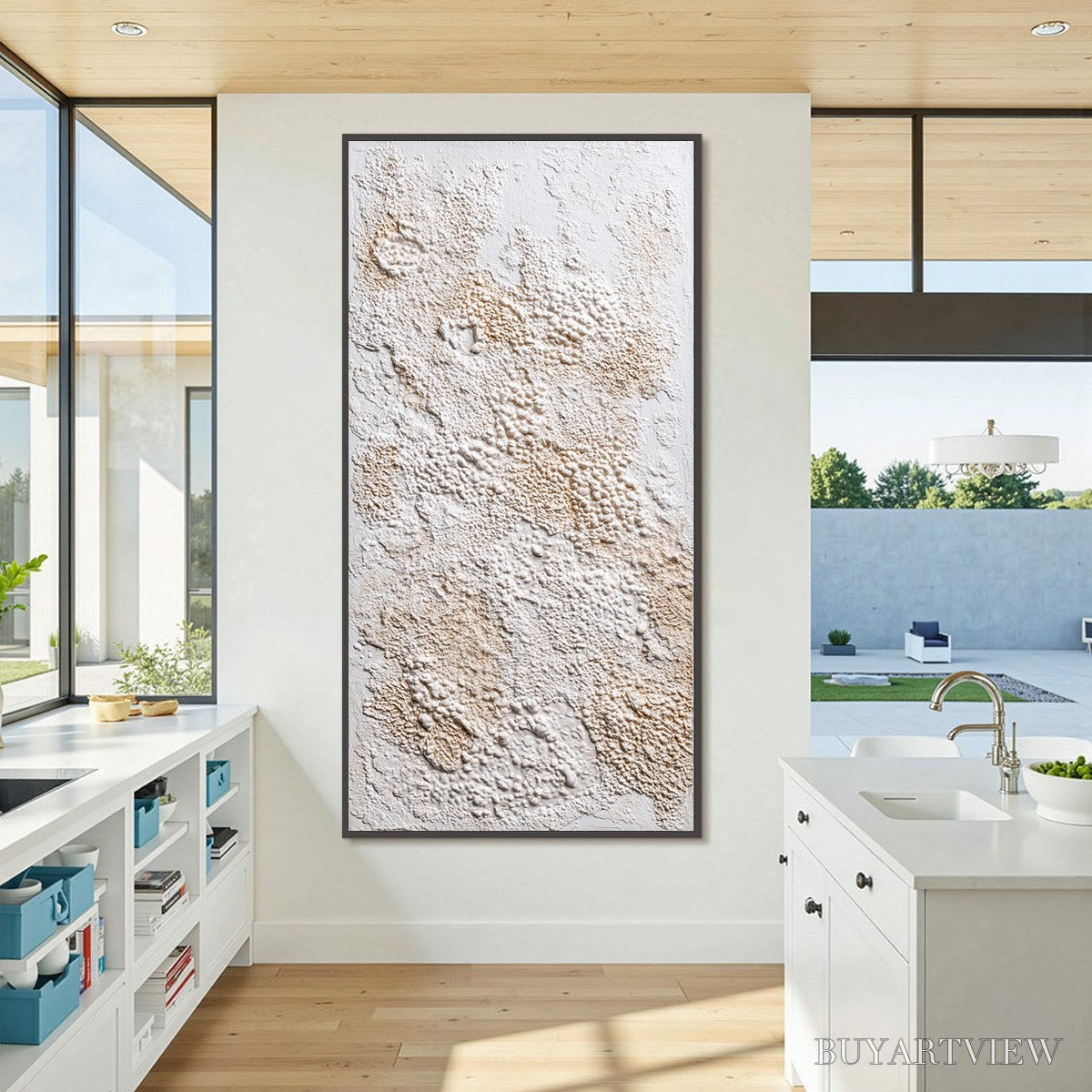 BUYARTVIEW Terra Veil – Wabi Sabi Textured Minimalist Abstract Painting - image 6