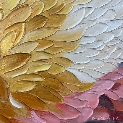 BUYARTVIEW Seraph'S Grace – Angelic Wings Impasto Oil Painting - image 3