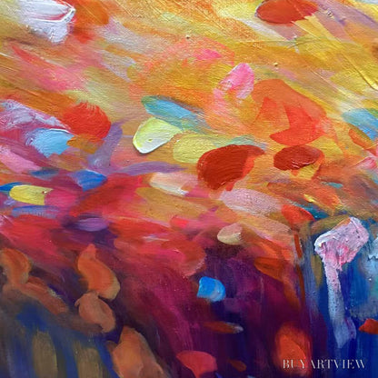 BUYARTVIEW Radiant Dawn – Abstract Oil Painting - image 3