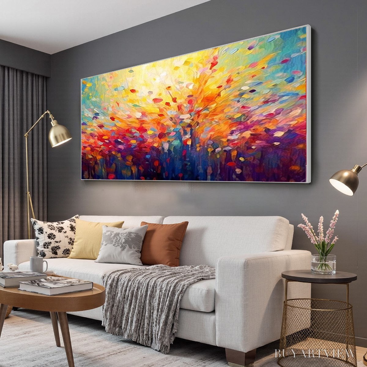 BUYARTVIEW Radiant Dawn – Abstract Oil Painting - image 5