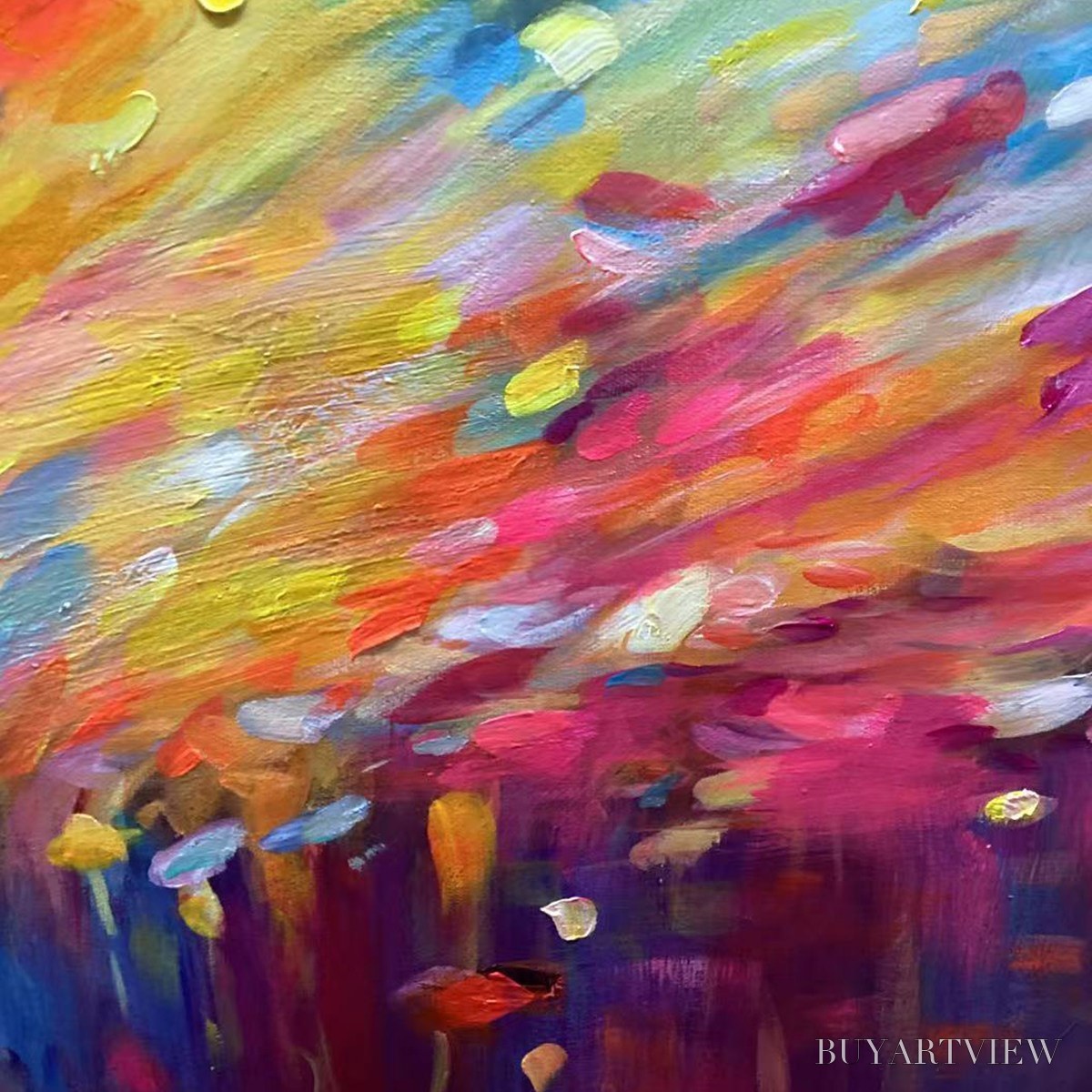 BUYARTVIEW Radiant Dawn – Abstract Oil Painting - image 6