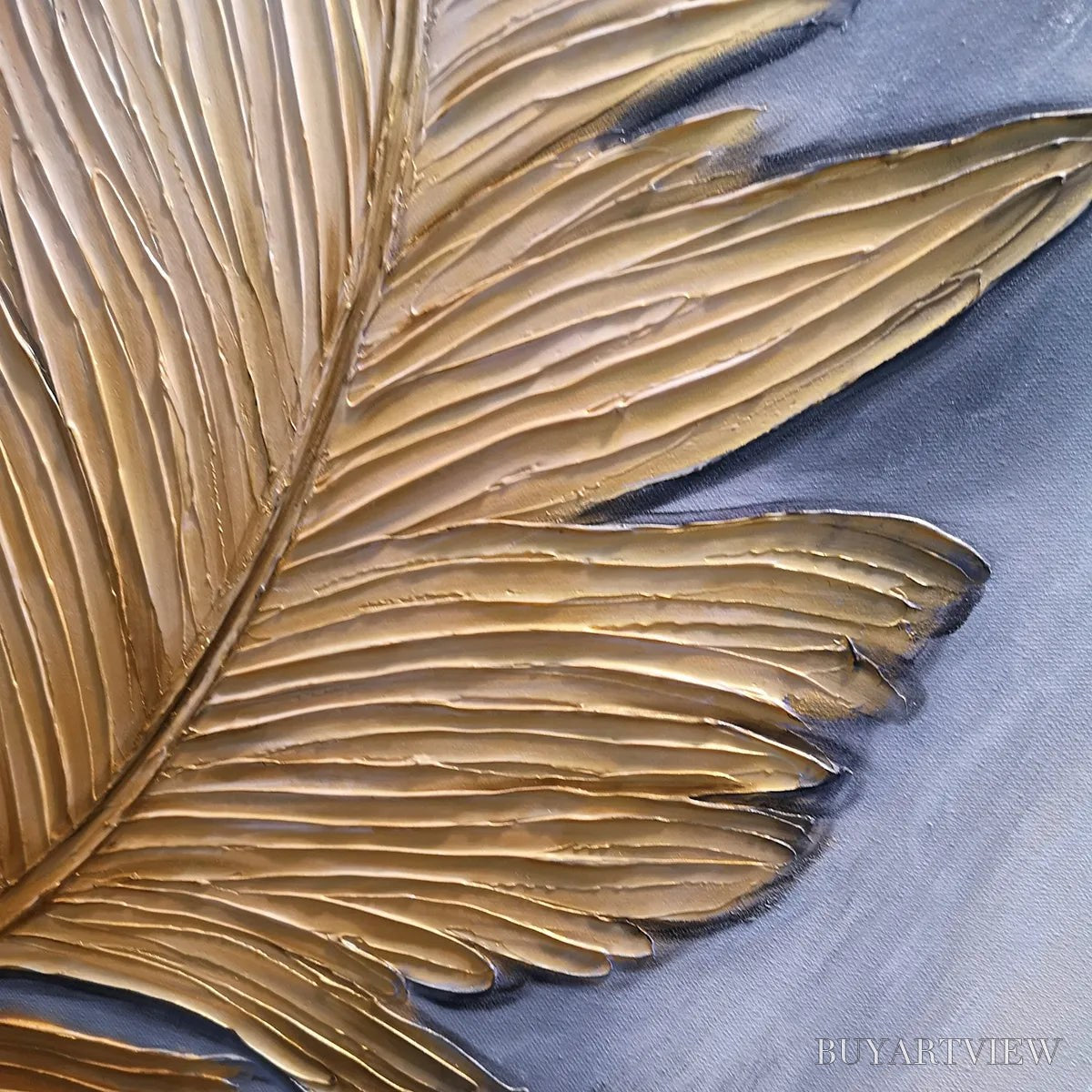 BUYARTVIEW Blemished Sky – Abstract Feather Oil Painting - image 5