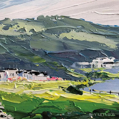 BUYARTVIEW Seaside Charm – Impressionist Coastal Landscape Painting - image 5