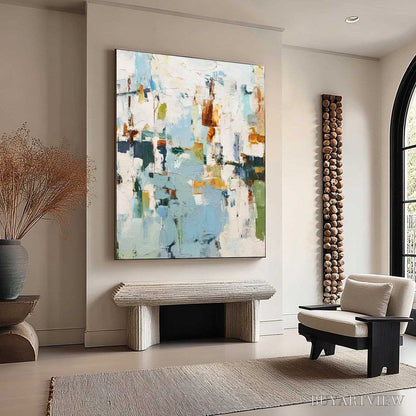 BUYARTVIEW Winter'S Whisper – Textured Abstract Oil Painting - image 4