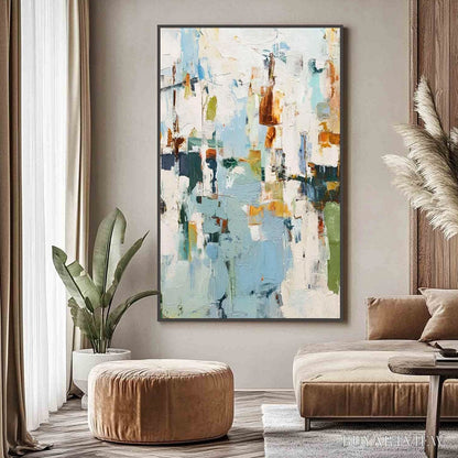 BUYARTVIEW Winter'S Whisper – Textured Abstract Oil Painting - image 5