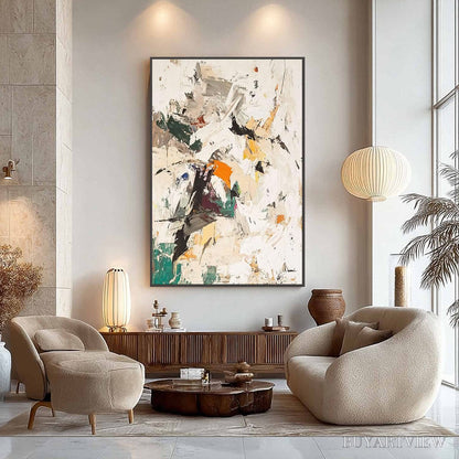 BUYARTVIEW Winter'S Kiss – Textured Abstract Impasto Oil Painting - image 6