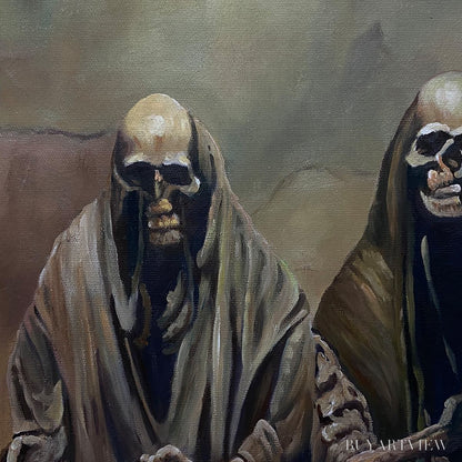 BUYARTVIEW the Last Supper – Dark Art, Gothic Decor, Panoramic - image 3