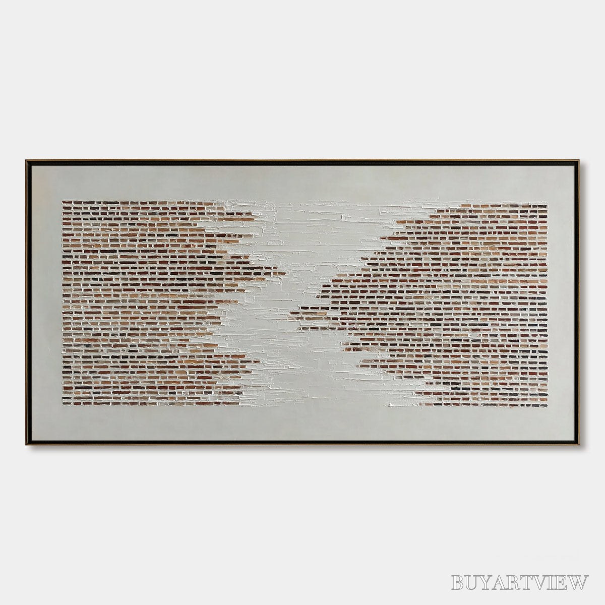 BUYARTVIEW Fragments – Textured Minimalist Painting of Deconstructed Architecture - image 1