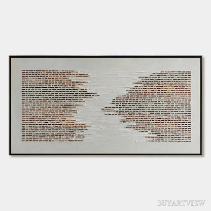BUYARTVIEW Fragments – Textured Minimalist Painting of Deconstructed Architecture - image 1