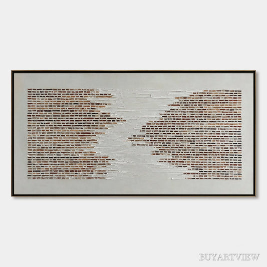 BUYARTVIEW Fragments – Textured Minimalist Painting of Deconstructed Architecture - image 1