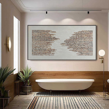 BUYARTVIEW Fragments – Textured Minimalist Painting of Deconstructed Architecture - image 2