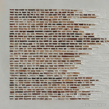 BUYARTVIEW Fragments – Textured Minimalist Painting of Deconstructed Architecture - image 3