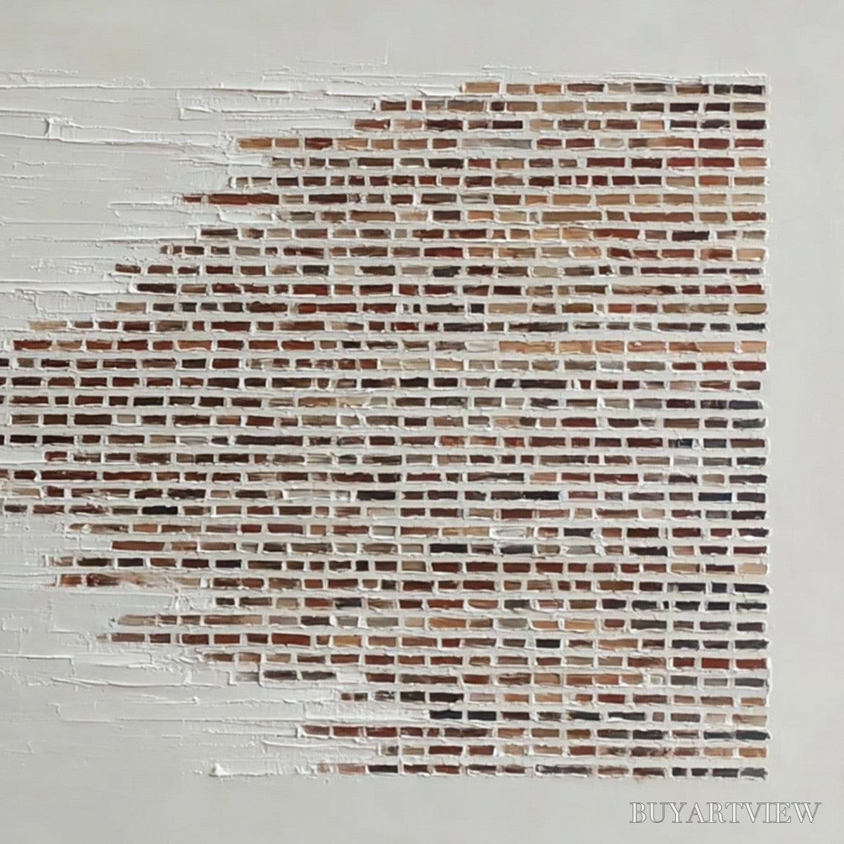 BUYARTVIEW Fragments – Textured Minimalist Painting of Deconstructed Architecture - image 5