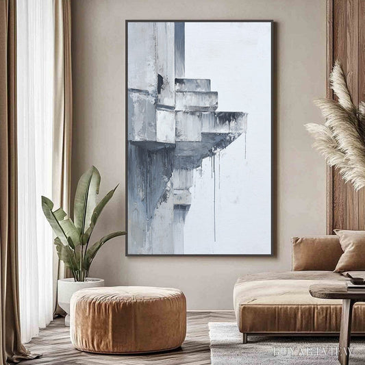 BUYARTVIEW Ascent – Minimalist Architectural Abstract Painting - image 2