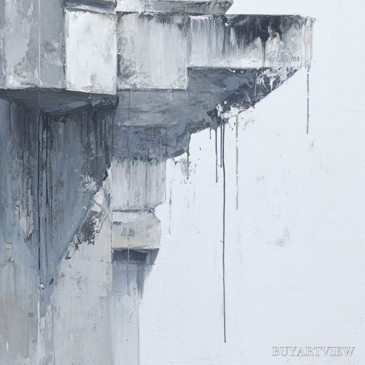 BUYARTVIEW Ascent – Minimalist Architectural Abstract Painting - image 3