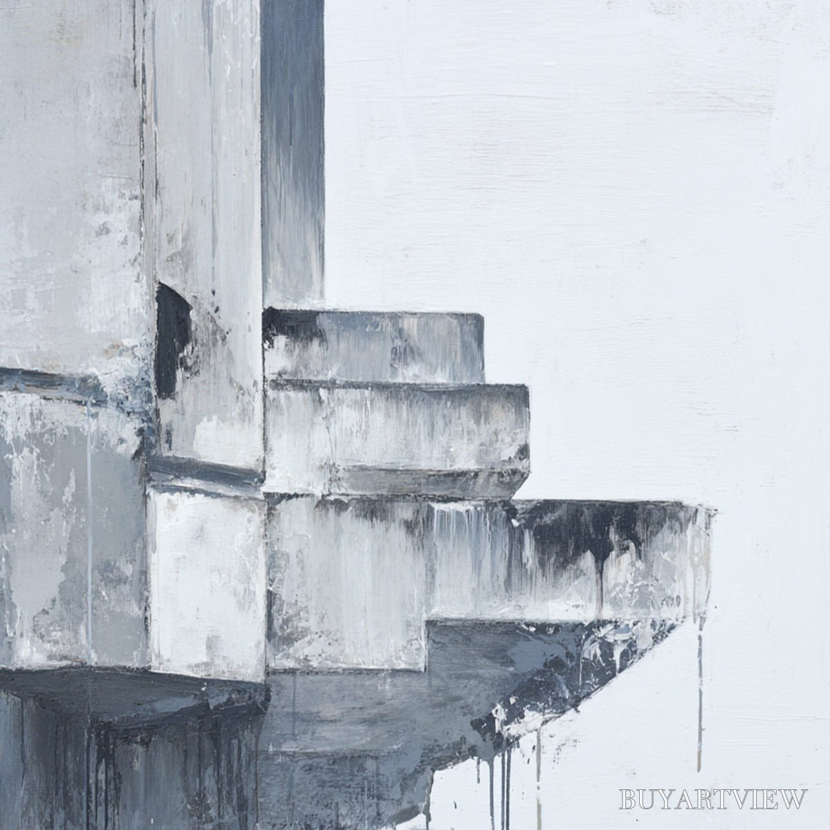 BUYARTVIEW Ascent – Minimalist Architectural Abstract Painting - image 5