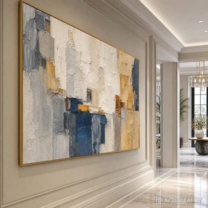 BUYARTVIEW Metropolis – Textured Abstract Cityscape Impasto Painting - image 5