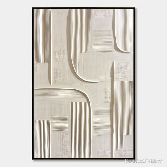 BUYARTVIEW Urban Pathways – Textured Minimalist Wabi Sabi Abstract - image 1