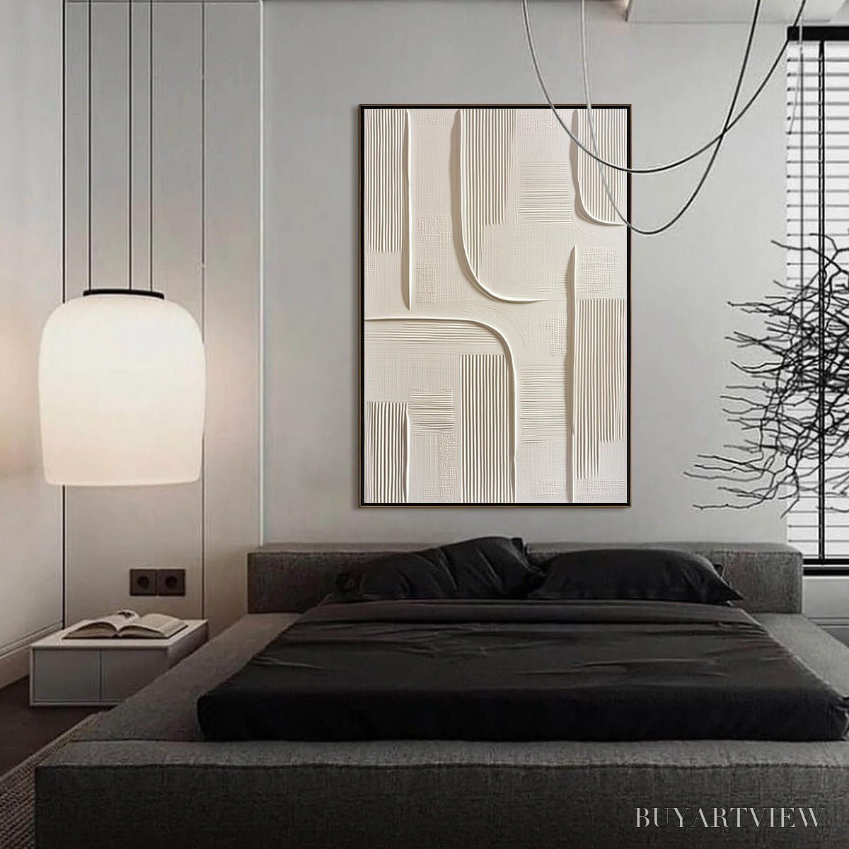 BUYARTVIEW Urban Pathways – Textured Minimalist Wabi Sabi Abstract - image 4