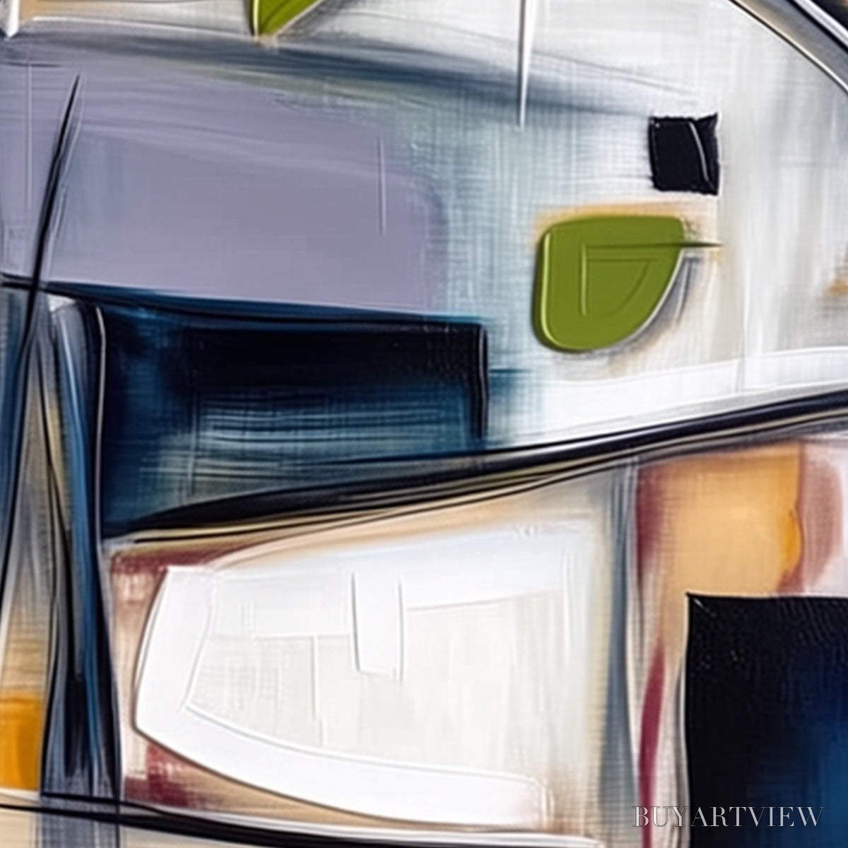 BUYARTVIEW Intersection – Dynamic Modern Abstract Textured - image 3