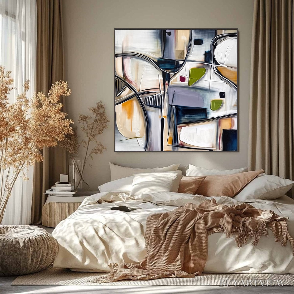 BUYARTVIEW Intersection – Dynamic Modern Abstract Textured - image 6