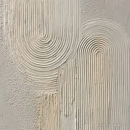 BUYARTVIEW Urban Sanctuary – Textured Minimalist Arch Abstract Painting - image 3